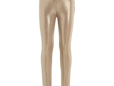 Calvin Klein Metallic Coated Leggings Frosted Almond Hot on Sale