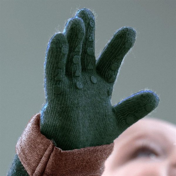 Gobabygo Ull Grip Gloves Forrest Green Discount