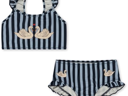 Konges Sløjd Navy Stripe Dea Frill Bikini Supply