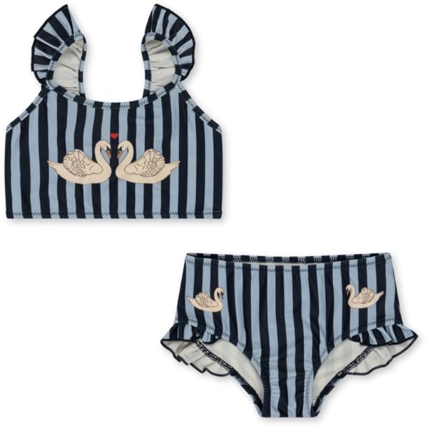 Konges Sløjd Navy Stripe Dea Frill Bikini Supply