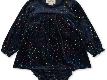 Konges Sløjd Etoile Multi Sparkle Jingle Glitter Romper Kjole For Discount