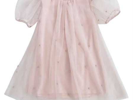 Dolly by Le Petit Tom Pearl Tulle Puff Aline Kjole Pink Fashion