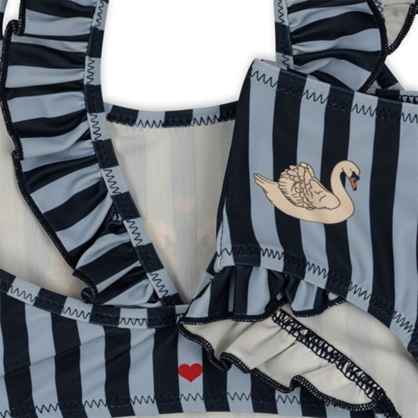 Konges Sløjd Navy Stripe Dea Frill Bikini Supply