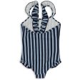 Konges Sløjd Navy Stripe Dea Frill Badedrakt For Sale