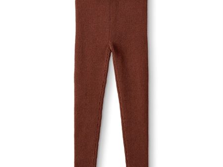 Fliink Carob Brown Benna Rib Leggings Fashion