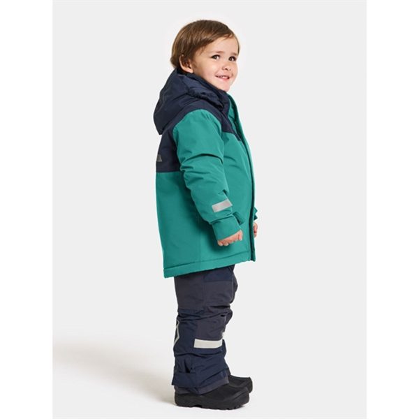 Didriksons Petrol Green Skare Kids Sett Online now