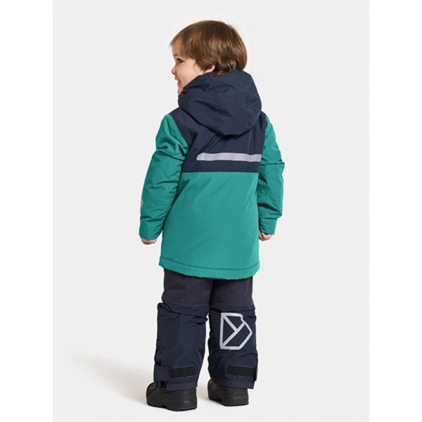 Didriksons Petrol Green Skare Kids Sett Online now