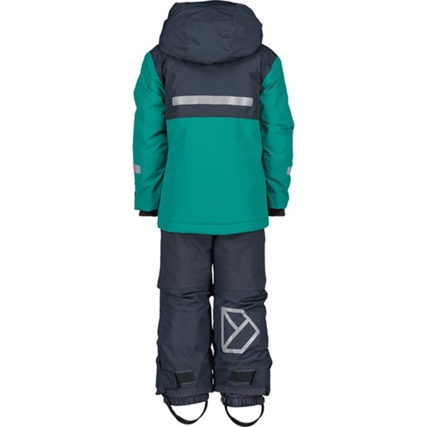 Didriksons Petrol Green Skare Kids Sett Online now