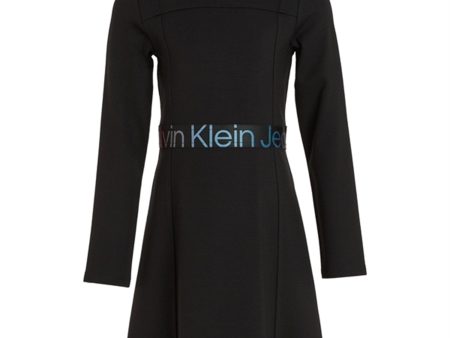 Calvin Klein Punto Tape Ls kjole Ck Black Sale