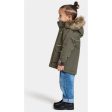 Didriksons Deep Green Kure Kids Parka Jakke Online now