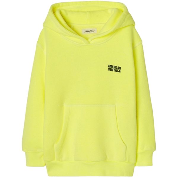 American Vintage Hoodie Izubird Neon Yellow Supply