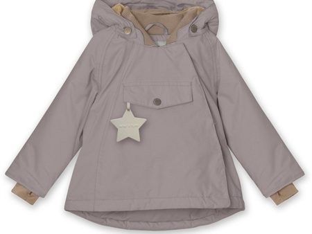 MINI A TURE Wang Fleece Vinterjakke Zinc Purple Online Hot Sale