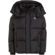 Calvin Klein Ckj Logo Tape Puffer Jakke Ck Black Hot on Sale