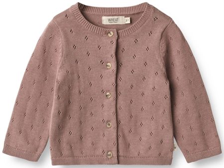 Wheat Lavender Rose Maia Strikk Cardigan For Cheap