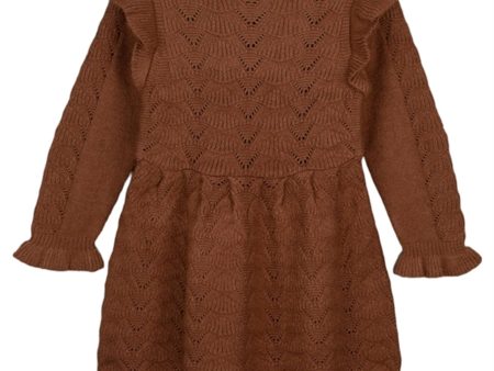 Fliink Carob Brown Benna New Ruffle Kjole Sale