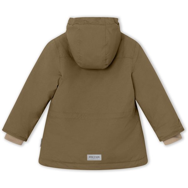 MINI A TURE Kastorio Fleece Vinterjakke Wood on Sale