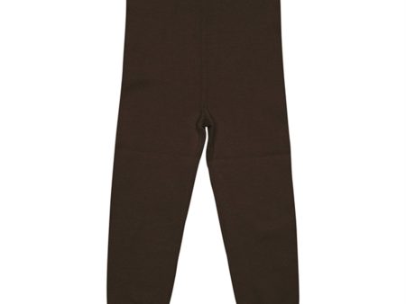 Copenhagen Colors Dark Brown Leggings For Discount