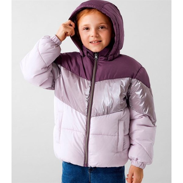 Name it Arctic Dusk Mille Puffer Jakke Block Foil Noos Supply