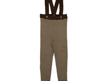 Fliink Chicory Coffee W. Sand Stripes Favo Leggings Med Seler Discount