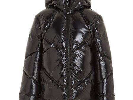 Calvin Klein Glossy Cut Seams Puffer jakke Ck Black Cheap