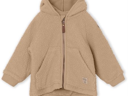 MINI A TURE Liff Teddy Fleece Jakke Savannah Tan Hot on Sale